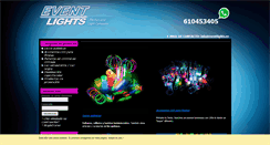 Desktop Screenshot of eventlights.es